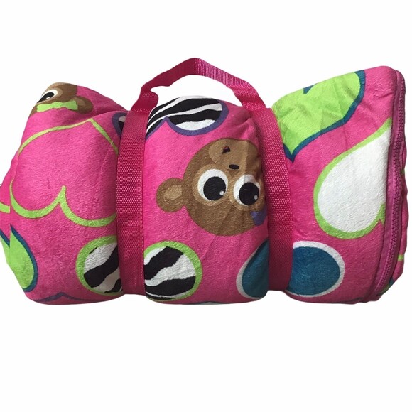 Kids Sleeping Bag Monkey and Zebra - Picture 1 of 3